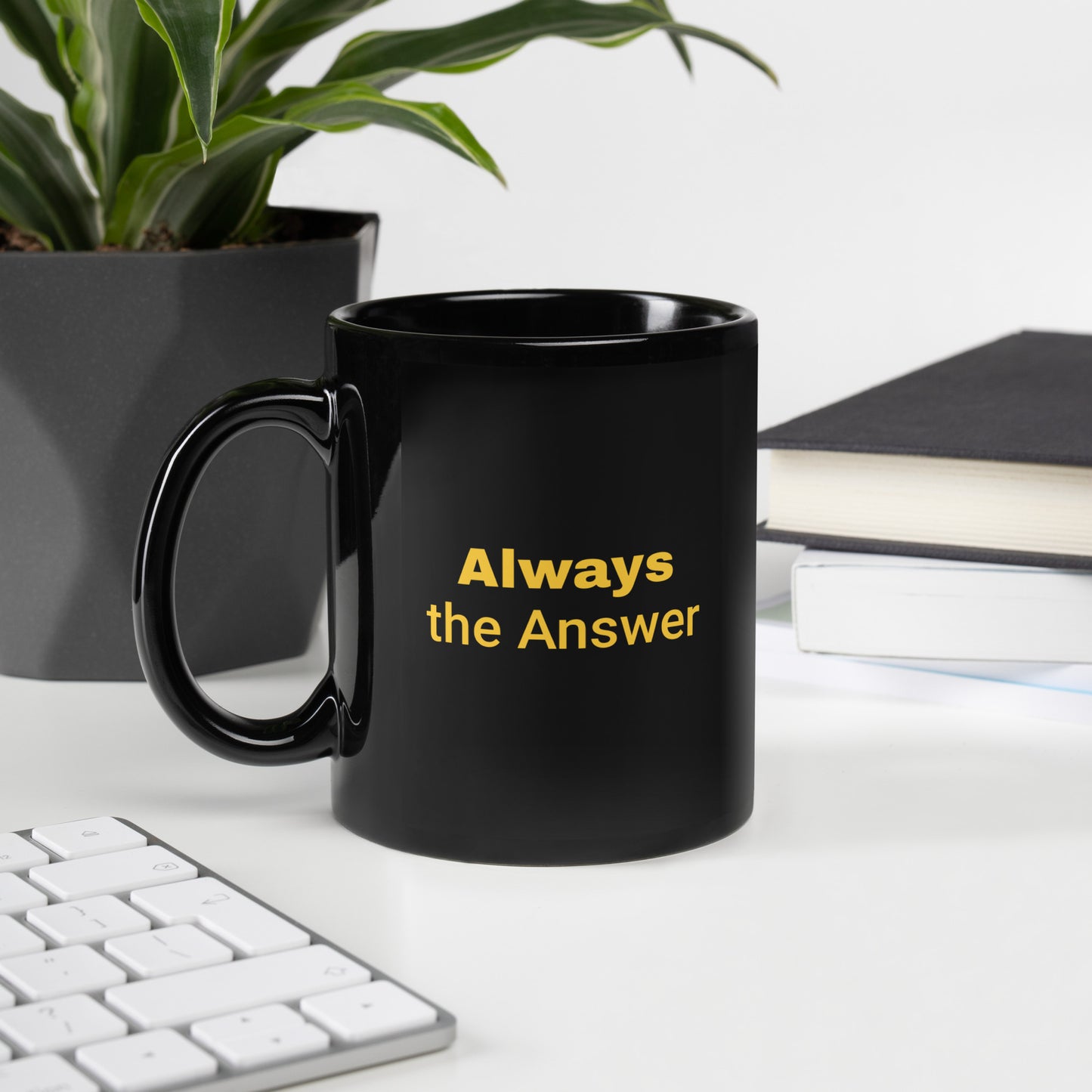Miata - Always the answer Black Glossy Mug