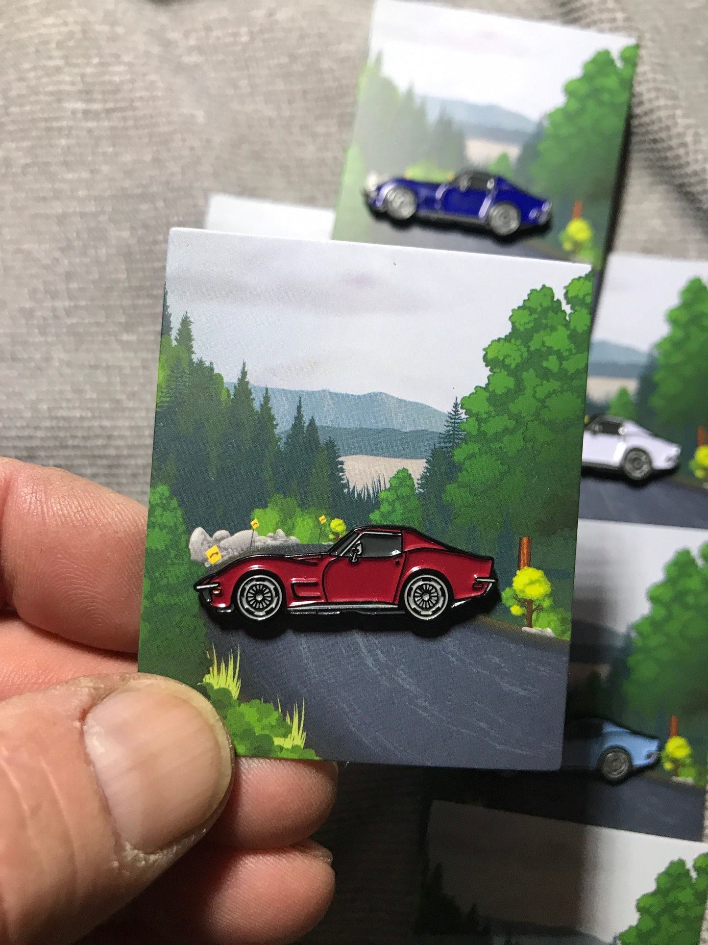 C3 #Corvette #Stingray #coupe Baked #Enamel #pinbadge #carpins 7 colors