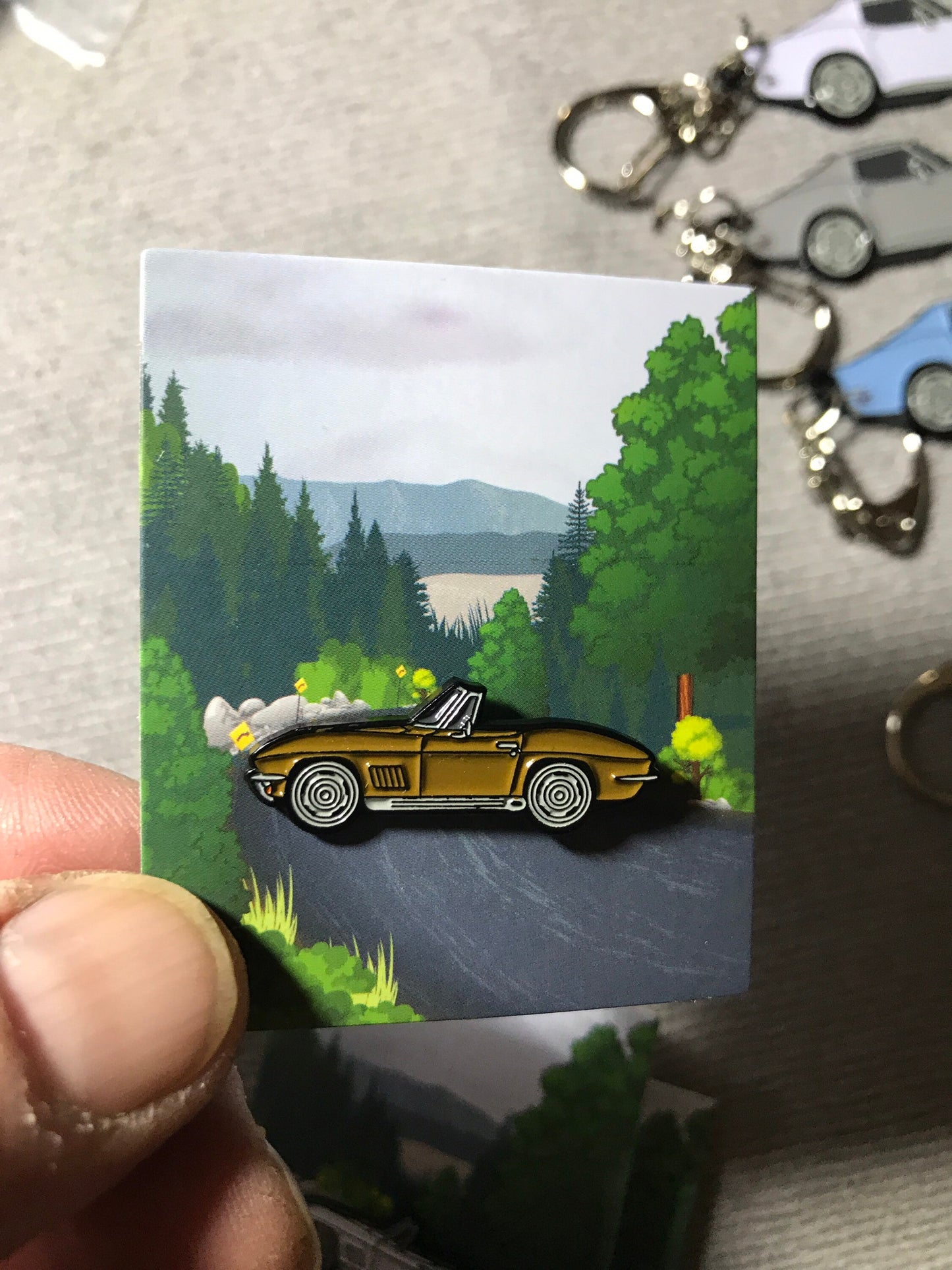 C2 #Corvette #Stingray #convertible Baked #Enamel #pinbadge #carpins 7 colors