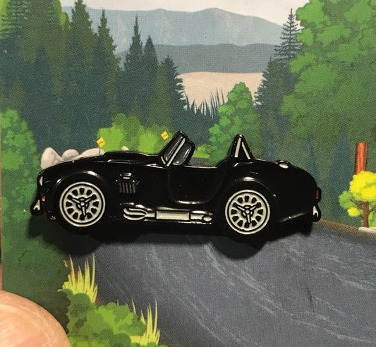 AC Shelby Cobra Enamel Auto Lapel Pin Badge available in 5 colors BLACK