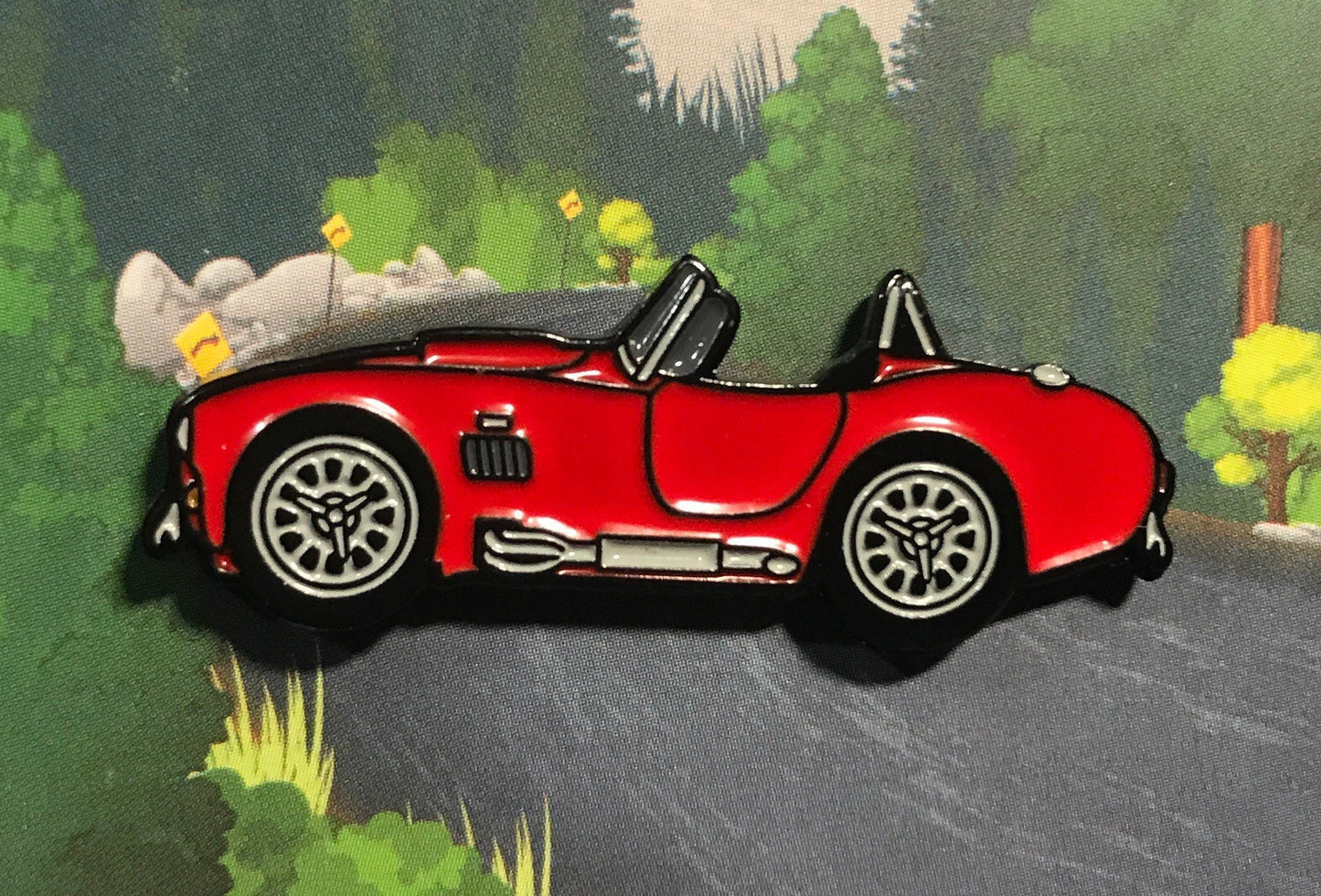 AC Shelby Cobra Enamel Auto Lapel Pin Badge available in 5 colors RED