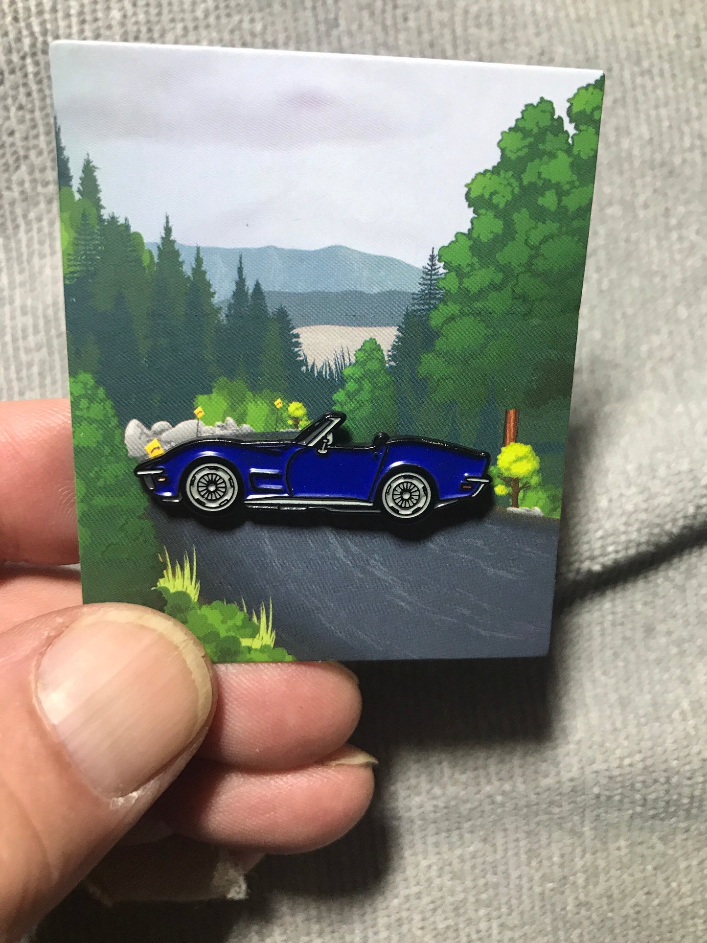 C3 #Corvette #Stingray #convertible Baked #Enamel #pinbadge #carpins 7 colors available
