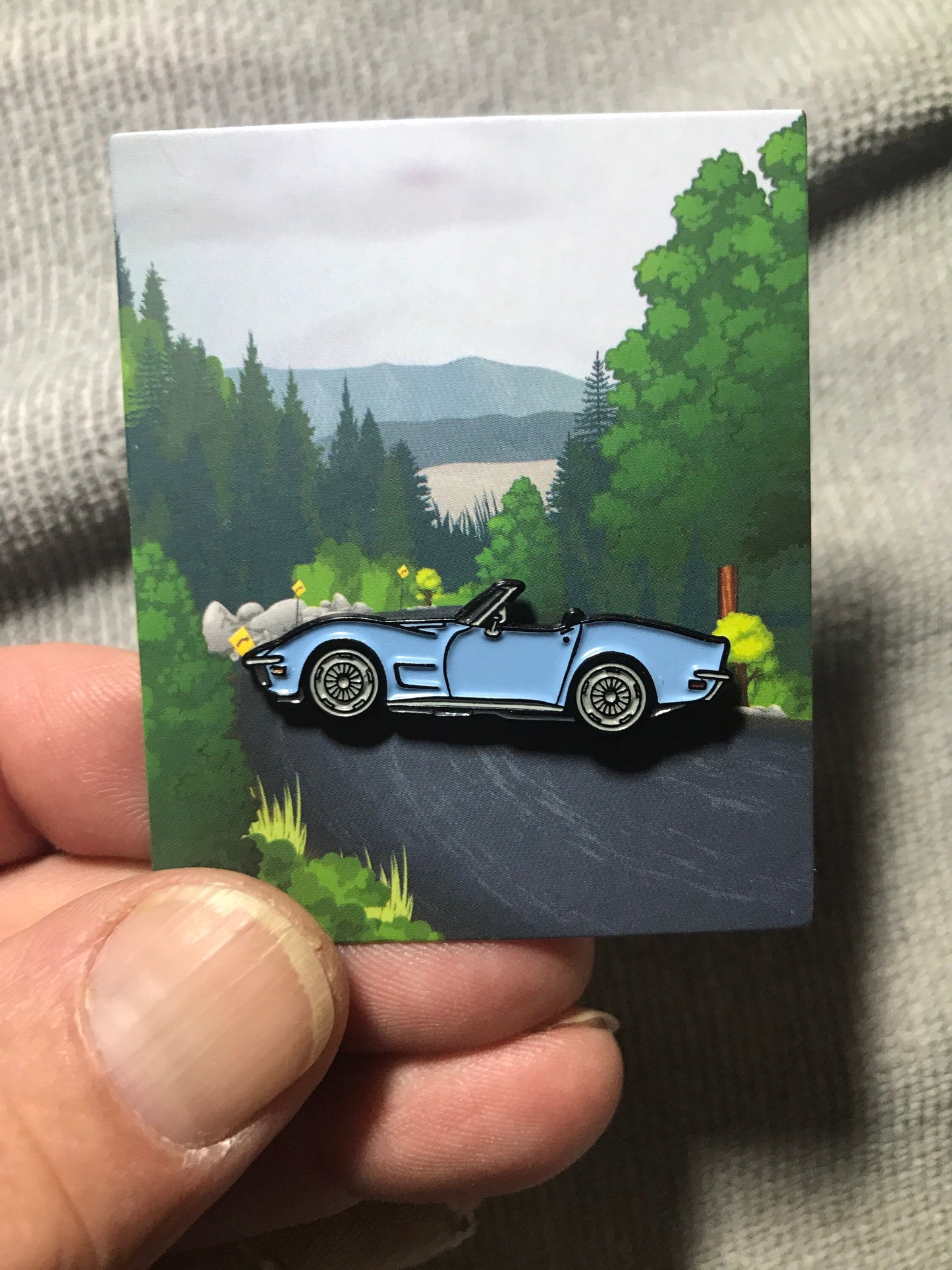 C3 #Corvette #Stingray #convertible Baked #Enamel #pinbadge #carpins 7 colors available