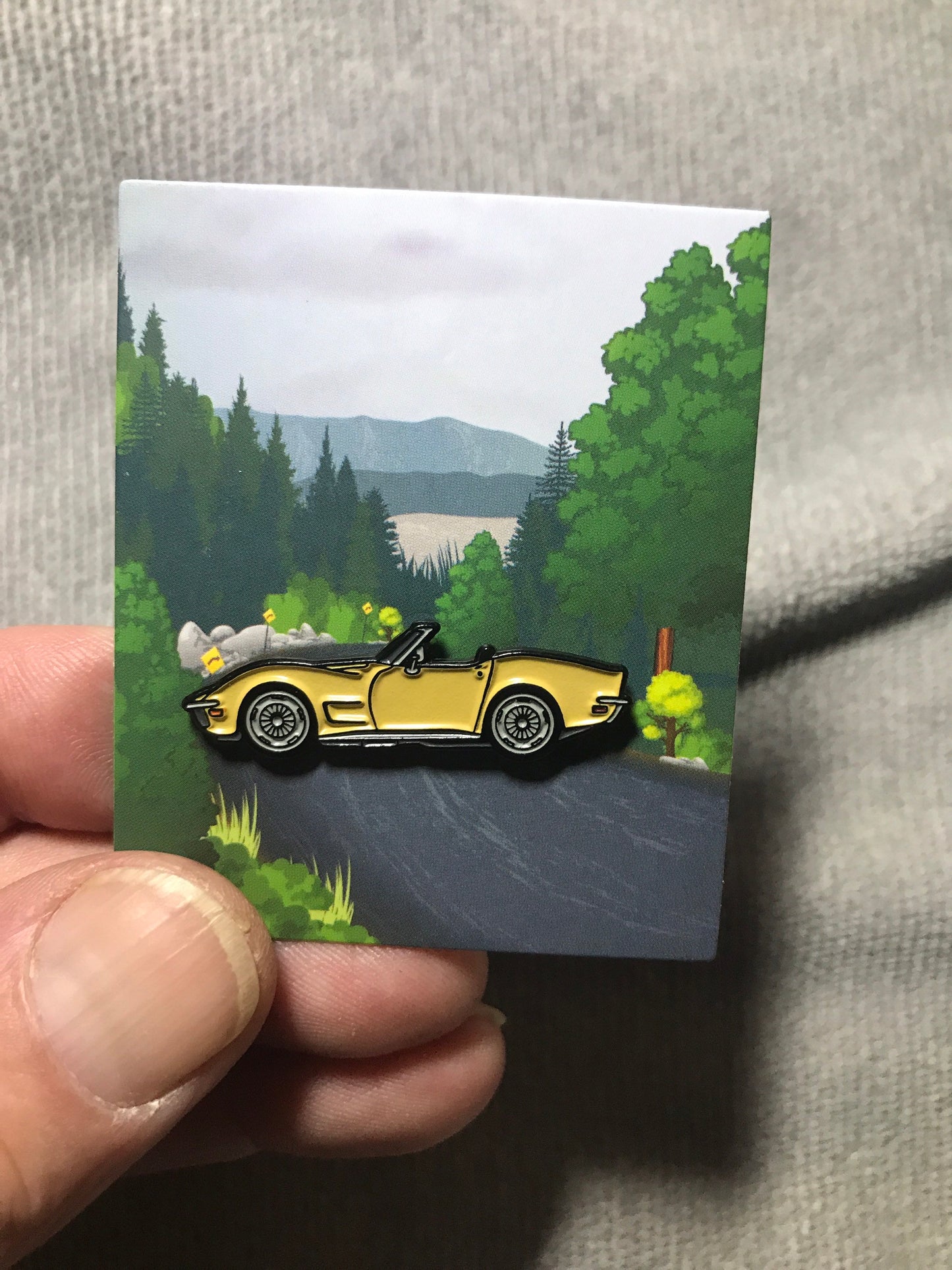 C3 #Corvette #Stingray #convertible Baked #Enamel #pinbadge #carpins 7 colors available