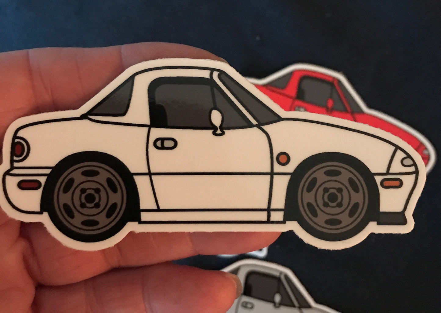 Mazda Miata Hardtop MX5 Mk1 Eunos STICKERS, car decal, roadster, 5 Colors available