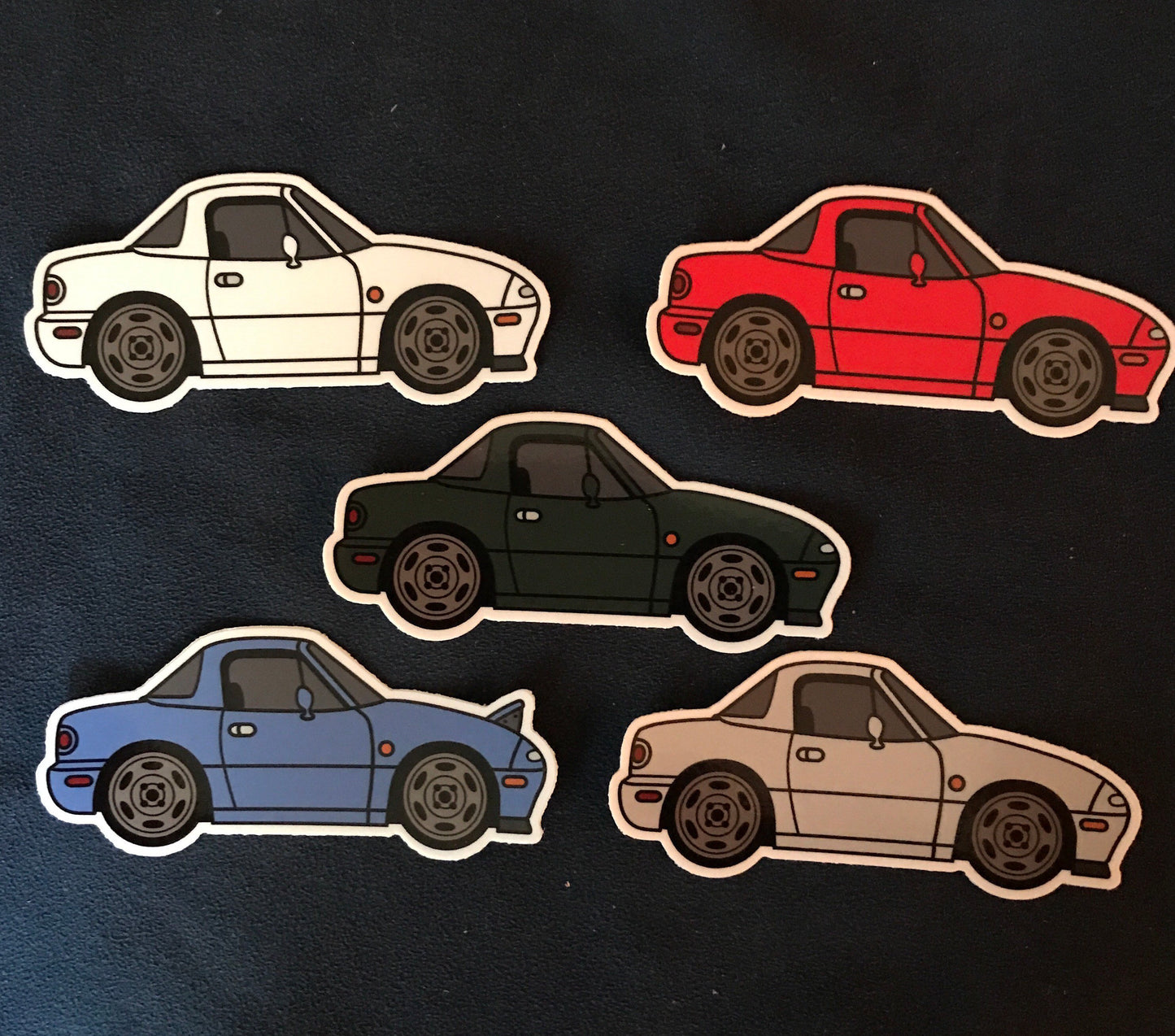 Mazda Miata Hardtop MX5 Mk1 Eunos STICKERS, car decal, roadster, 5 Colors available