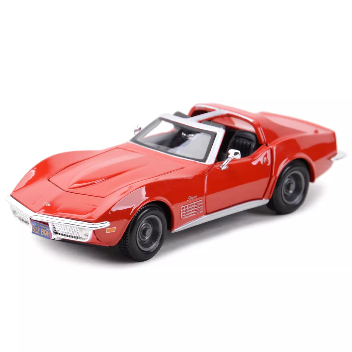 Maisto 1:24 1970 Corvette Blue Static Die Cast Vehicles Collectible Model Car Toys