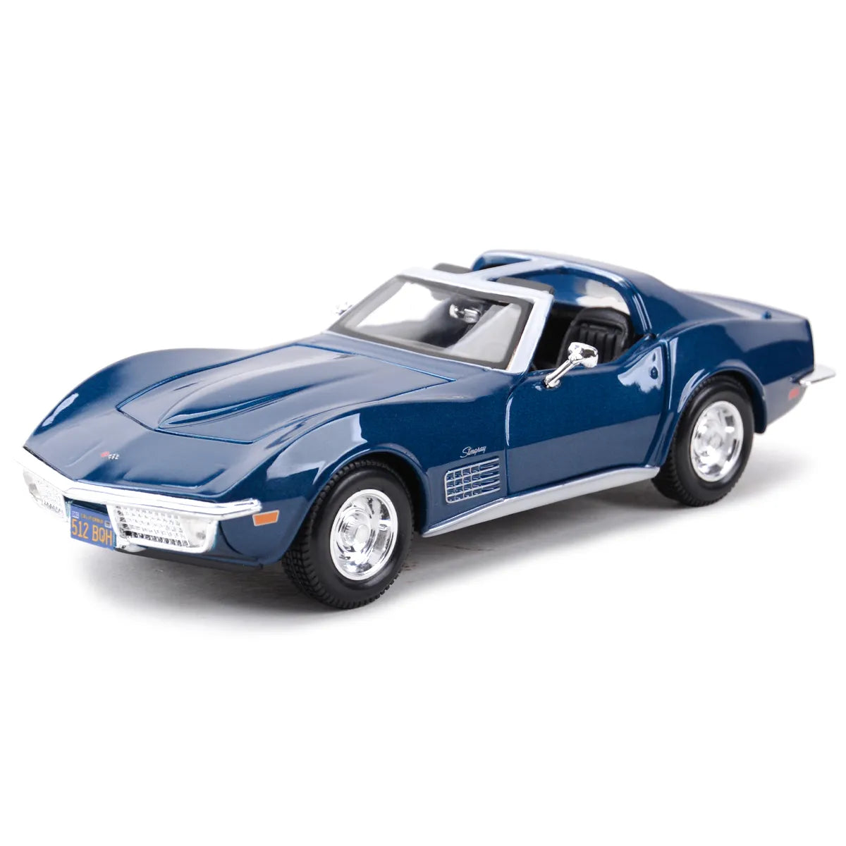 Maisto 1:24 1970 Corvette Blue Static Die Cast Vehicles Collectible Model Car Toys