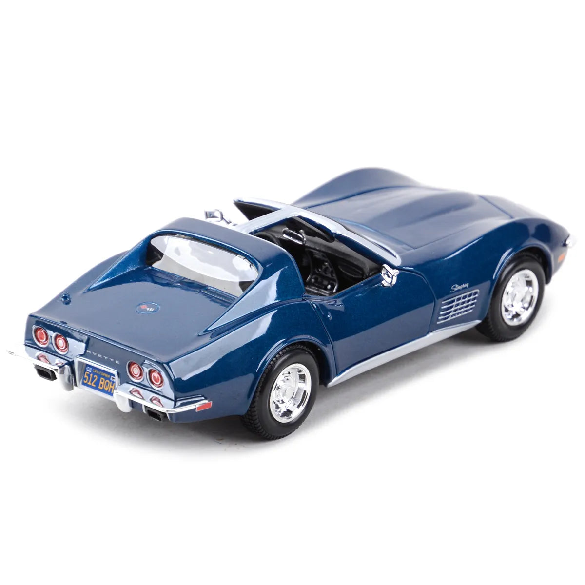 Maisto 1:24 1970 Corvette Blue Static Die Cast Vehicles Collectible Model Car Toys