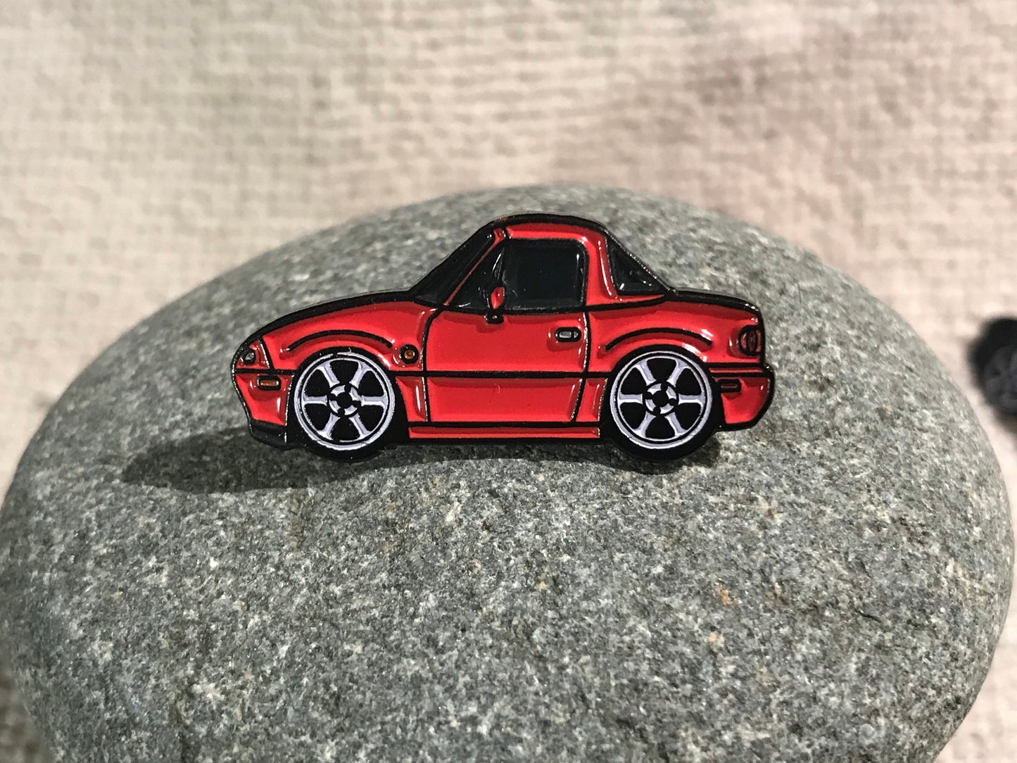 Enamel Auto Pins - NA RED Miata MX5 Roadster Lapel Pin