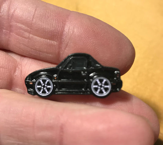 Enamel Auto Pins NA BLACK Miata MX5 Roadster Pin