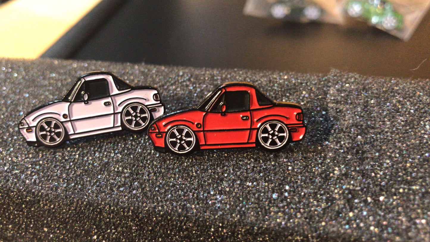 Enamel Auto Pins - NA RED Miata MX5 Roadster Lapel Pin