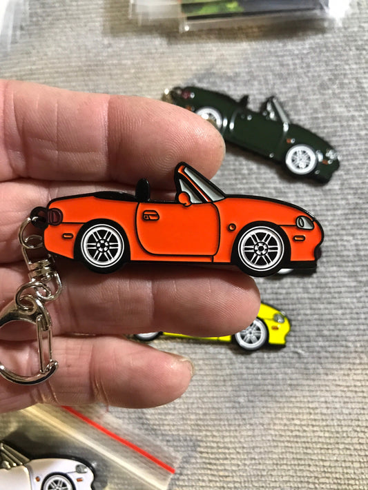 NB #Miata #MX5 Keychains Baked Enamel pin #Keychains car  7 COLORS