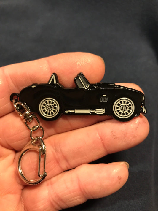 AC Shelby Cobra Enamel Keychain available in 5 colors BLACK