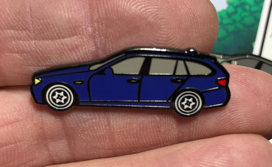 BMW Lapel Pin BLUE 3 Series Touring E36 E91 Auto Pin