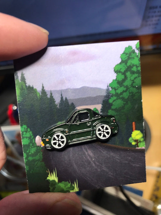 NA BRG British Racing Green #Enamel Auto #LapelPins - #Miata #MX5 #Roadster NA