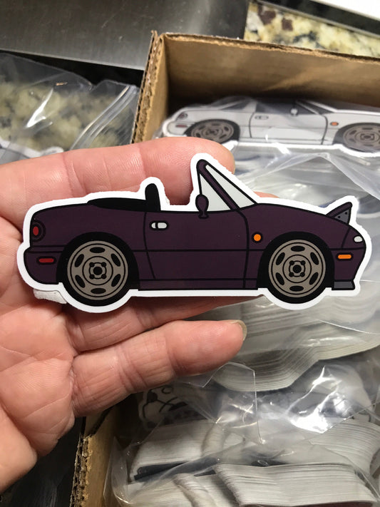 Mazda Miata STICKER NA Mk1 Convertible available in 4 colors