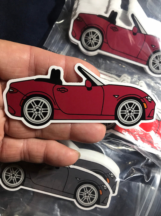 Mazda Miata STICKER ND Mk4 Roadster Convertible available in 5 colors