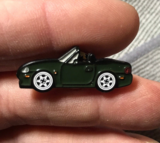 NB MX5 BRG British Racing Green Miata Enamel Pin