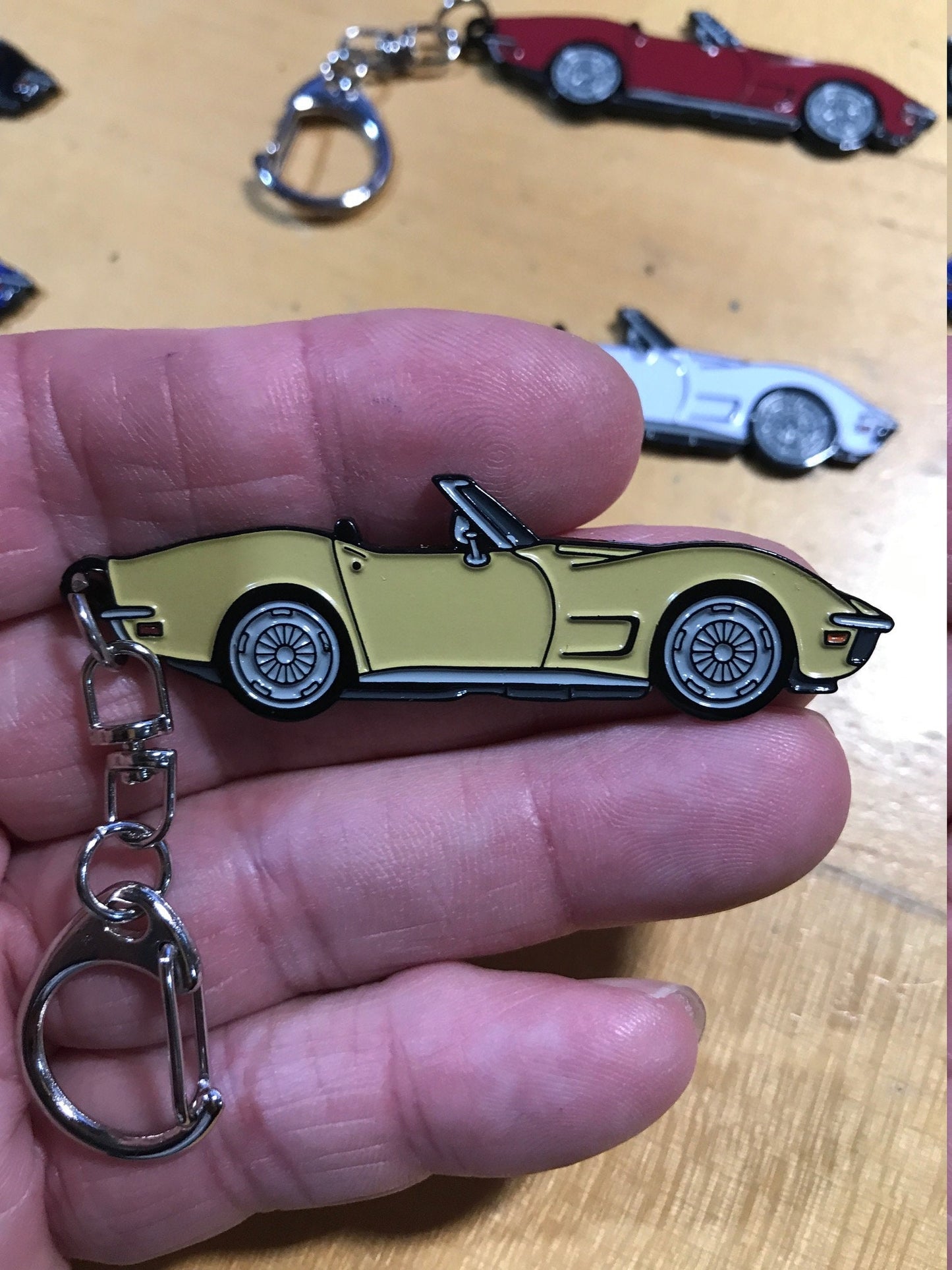 C3 #Corvette Baked Enamel Keychains #Stingray #convertible 7 Colors