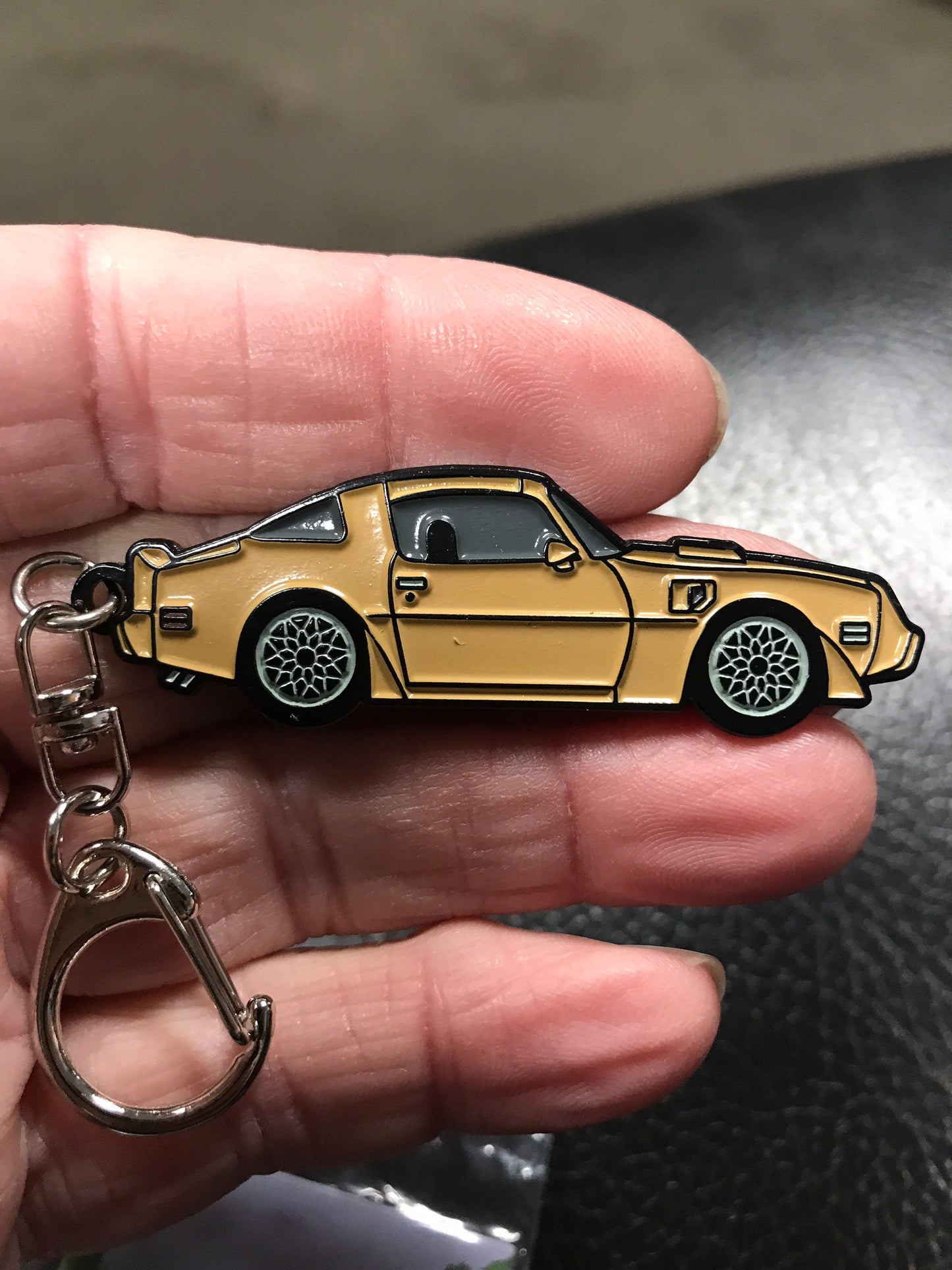 Mid 70’s Pontiac Trans Am Enamel on Metal Keychains 5 Colors Available