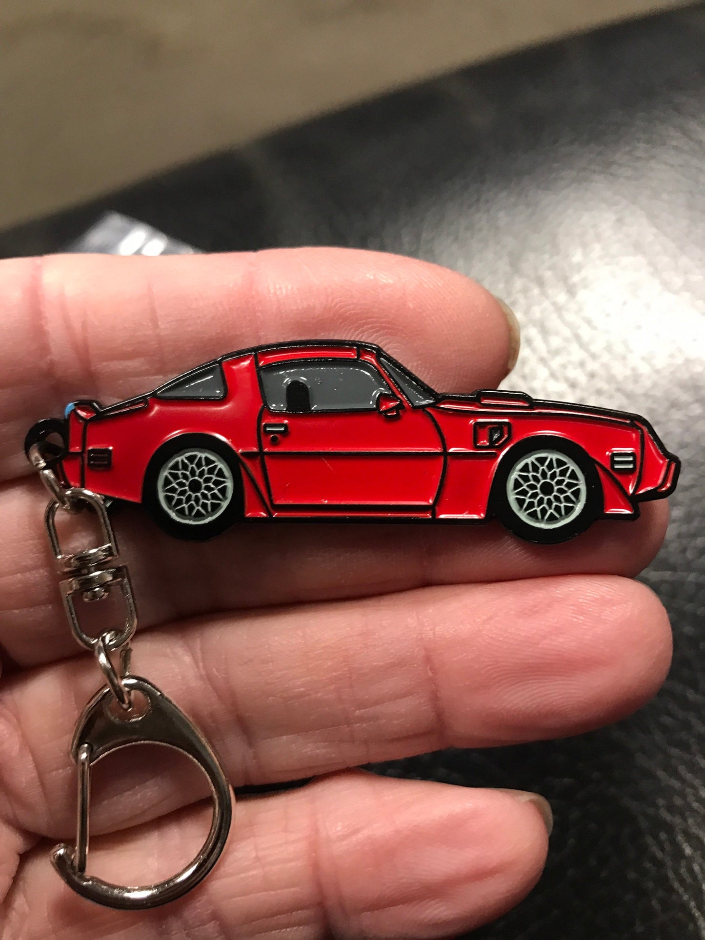 Mid 70’s Pontiac Trans Am Enamel on Metal Keychains 5 Colors Available