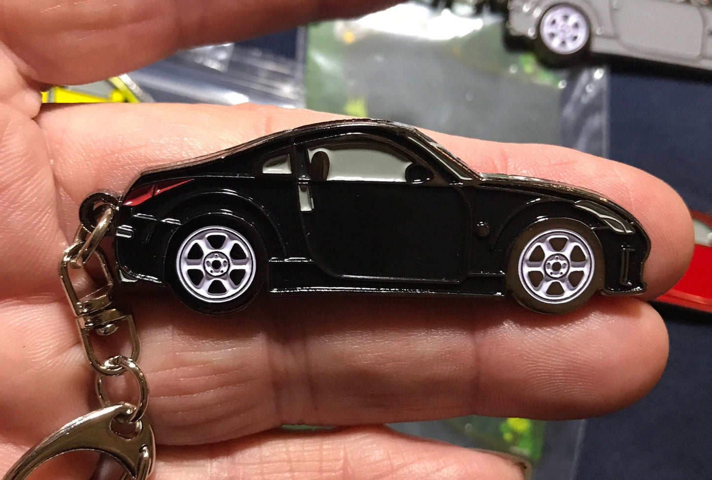 Enamel on Metal 350Z for Nissan Datsun Keychains available in 7 Colors