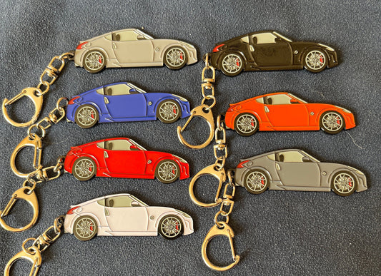 Enamel on Metal 370Z for Nissan Datsun Keychains available in 7 Colors