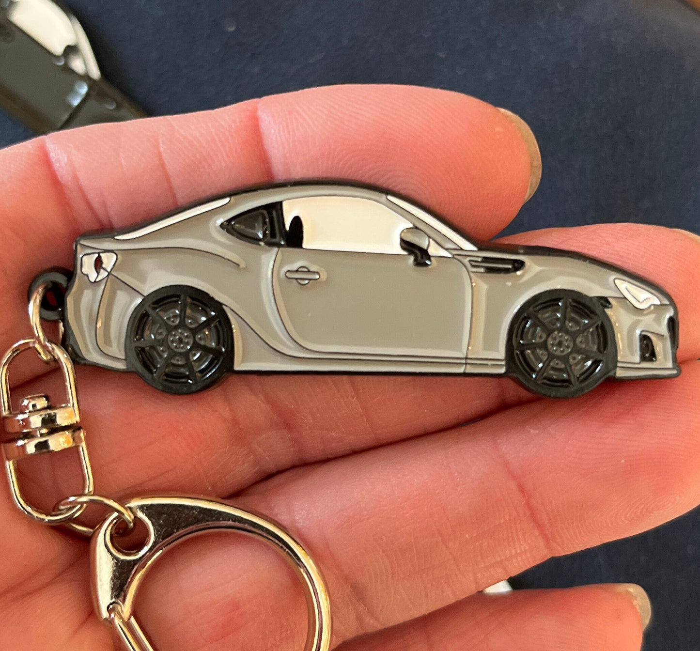 Enamel on Metal Keychains FOR BRZ GR86 Keychains FOR Subaru Toyota available in 7 Colors