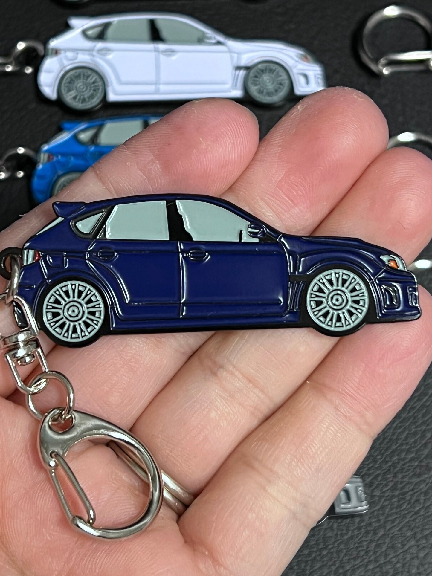 Enamel on Metal Keychains 2015+ FOR Subaru WRX HATCHBACK Sti available in 9 colors