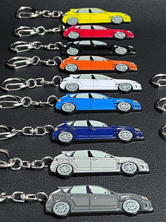 Enamel on Metal Keychains 2015+ FOR Subaru WRX HATCHBACK Sti available in 9 colors