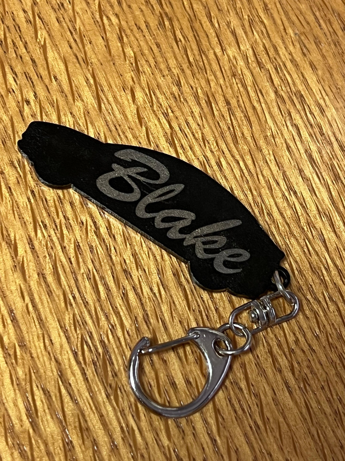 Laser engraving for the back of Key chains, add-on, does not include keychain